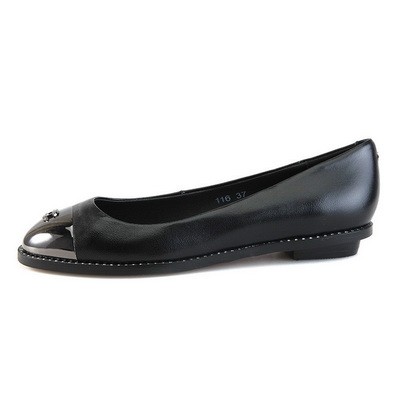 CHANEL Shallow mouth flat shoes Women--116